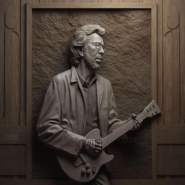 Eric Clapton 4 3d stl модель для ЧПУ